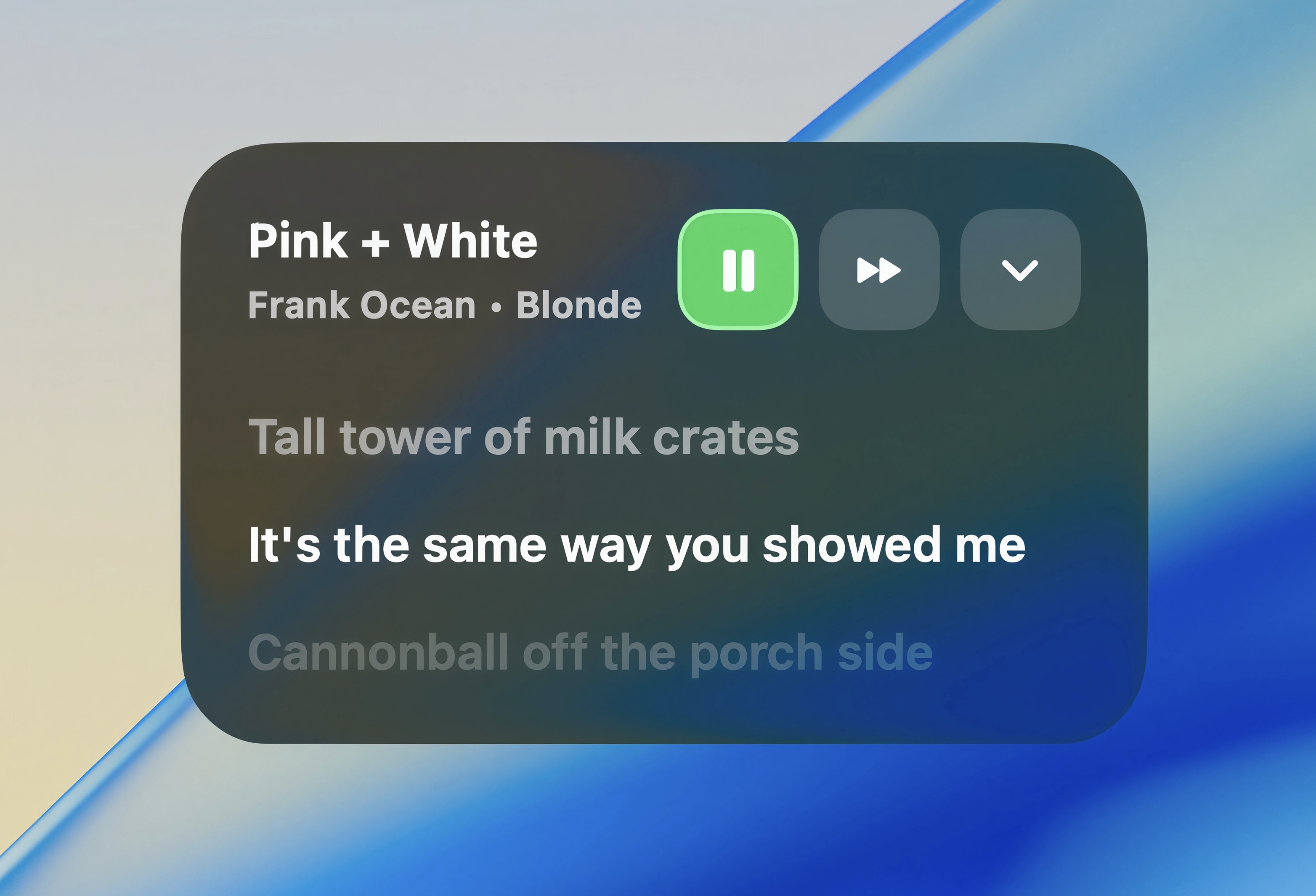 Spotify Lyrics screenshot